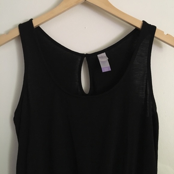 Black sleeveless romper with back keyhole size S - Picture 2 of 8